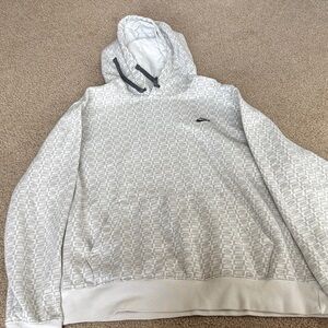 Nike Men's Gray Patterned Hoodie